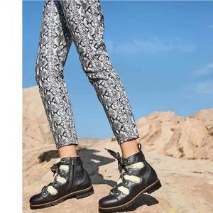 Jimmy Choo Bei Flat Boots leather /shearling size 38.5